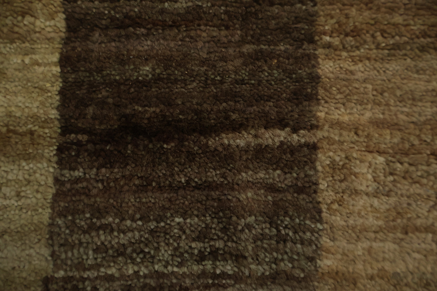 Neutral Tone Modern Gabbeh Area Rug 6x8 with Geometric Shapes
