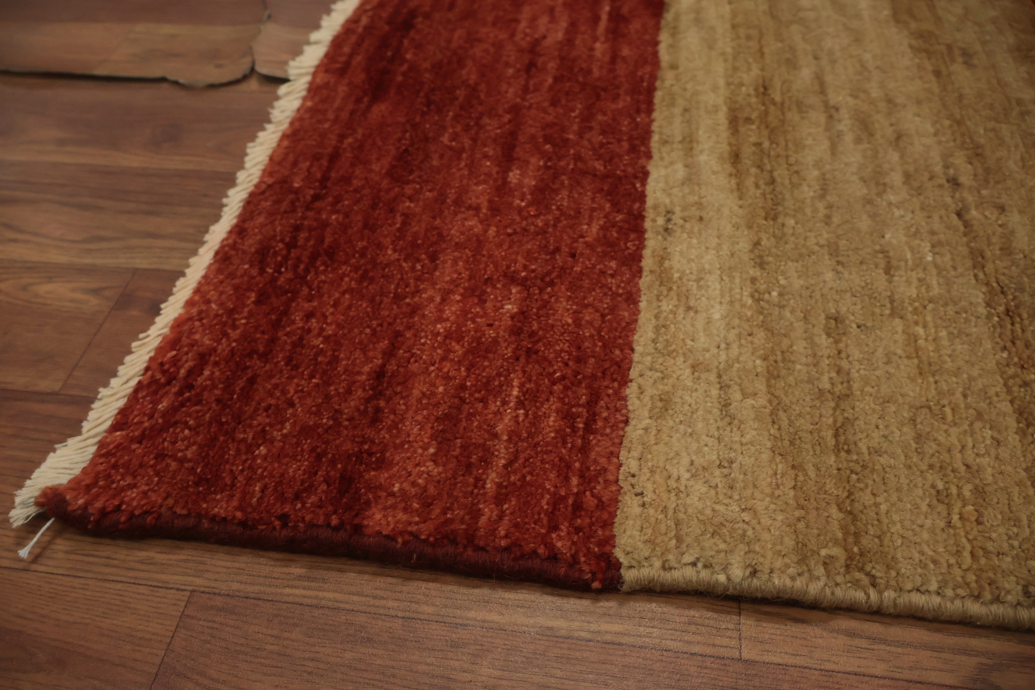 Geometric Gabbeh Vegetable Dye Area Rug 6x8 with Maze-like Design