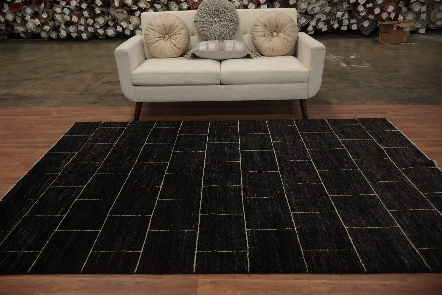 Dark Gabbeh Vegetable Dye Area Rug 6x9 for a Sleek and Stylish Floor Space