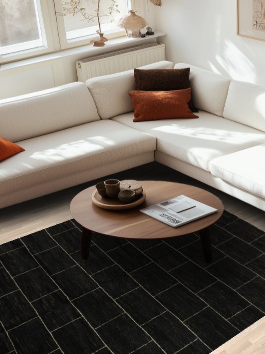 Dark Gabbeh Vegetable Dye Area Rug 6x9 for a Sleek and Stylish Floor Space