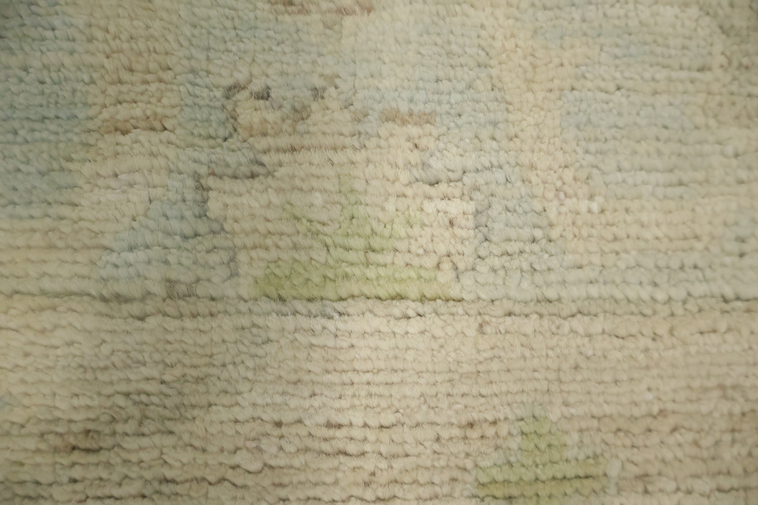 Floral Oushak Vegetable Dye Runner Rug 3x10