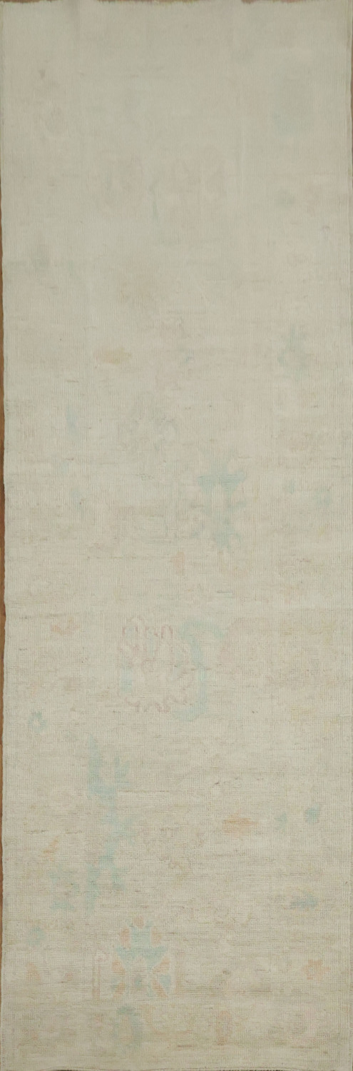 Vegetable Dye Oushak Oriental Runner Rug 3x10
