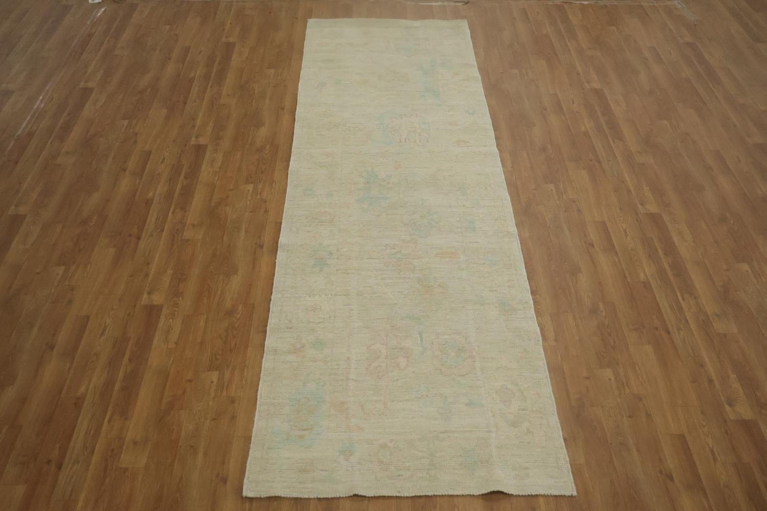Vegetable Dye Oushak Oriental Runner Rug 3x10