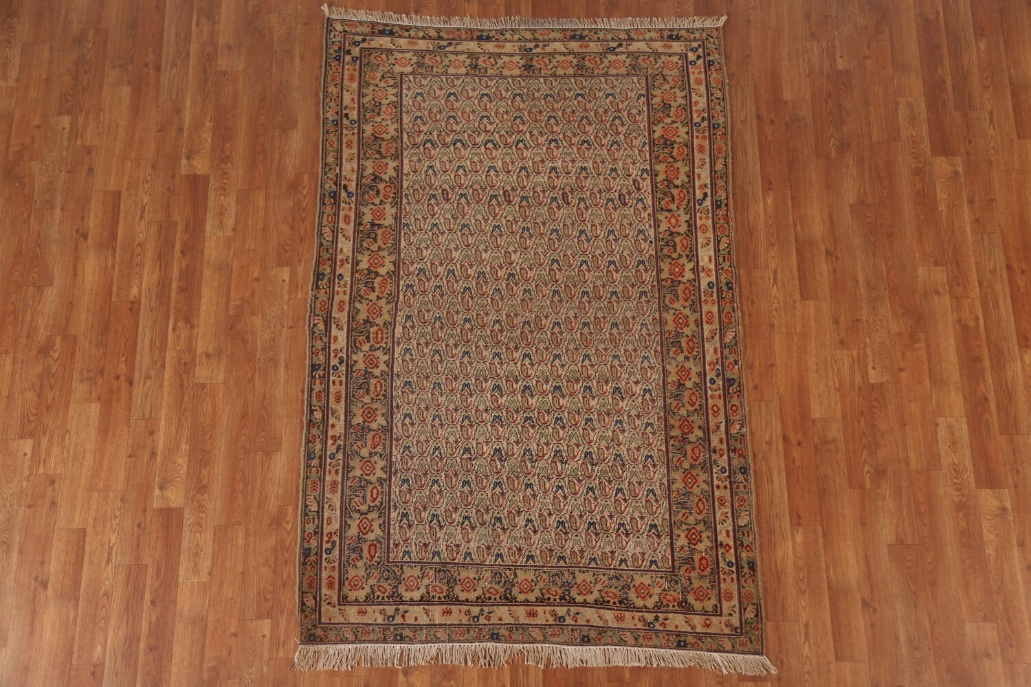 Pre-1900 Antique Vegetable Dye Afshar Persian Area Rug 4x6