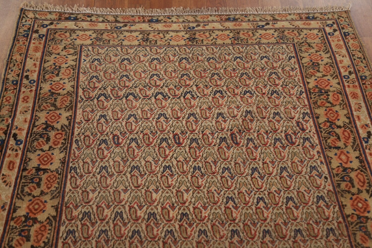 Pre-1900 Antique Vegetable Dye Afshar Persian Area Rug 4x6