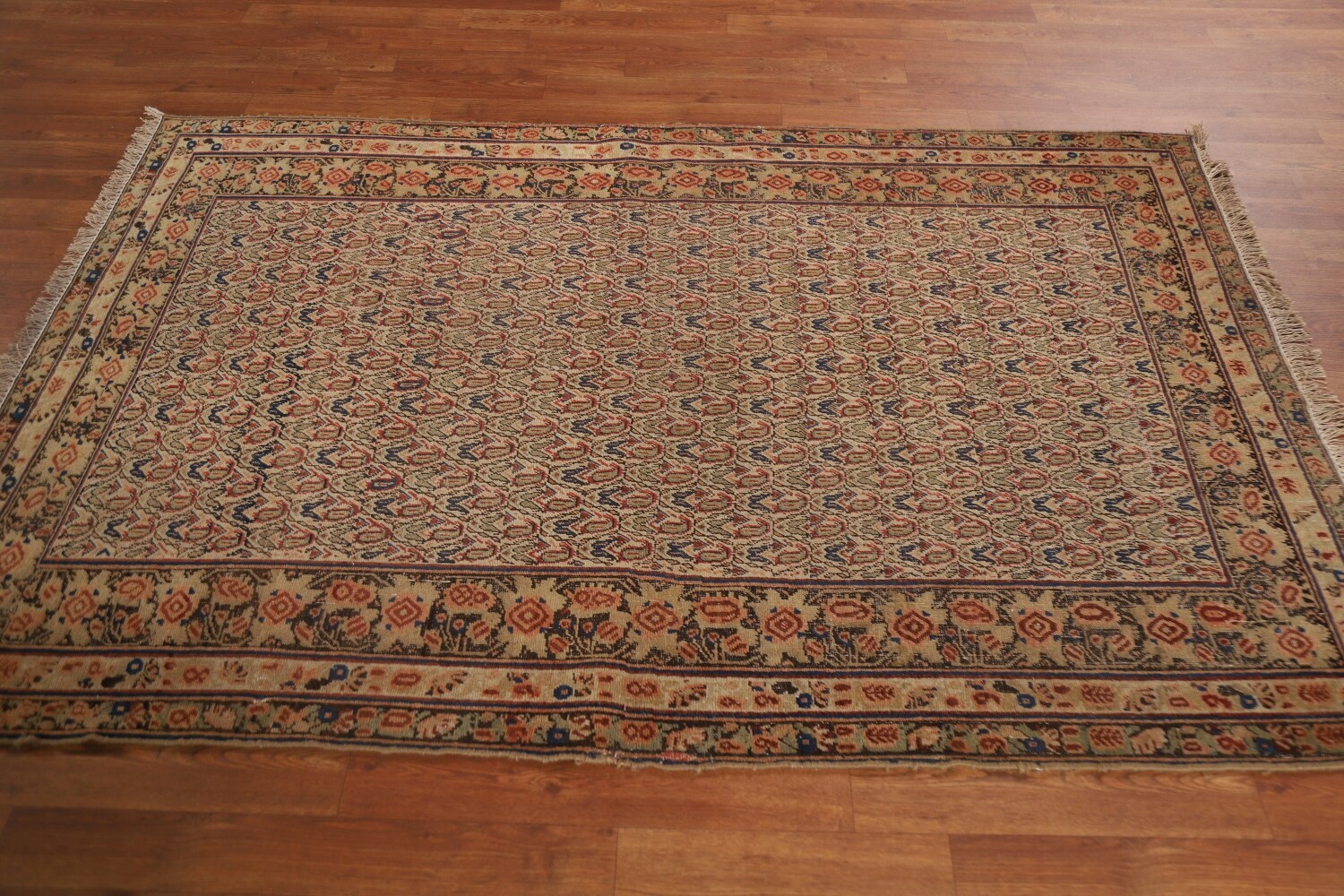 Pre-1900 Antique Vegetable Dye Afshar Persian Area Rug 4x6