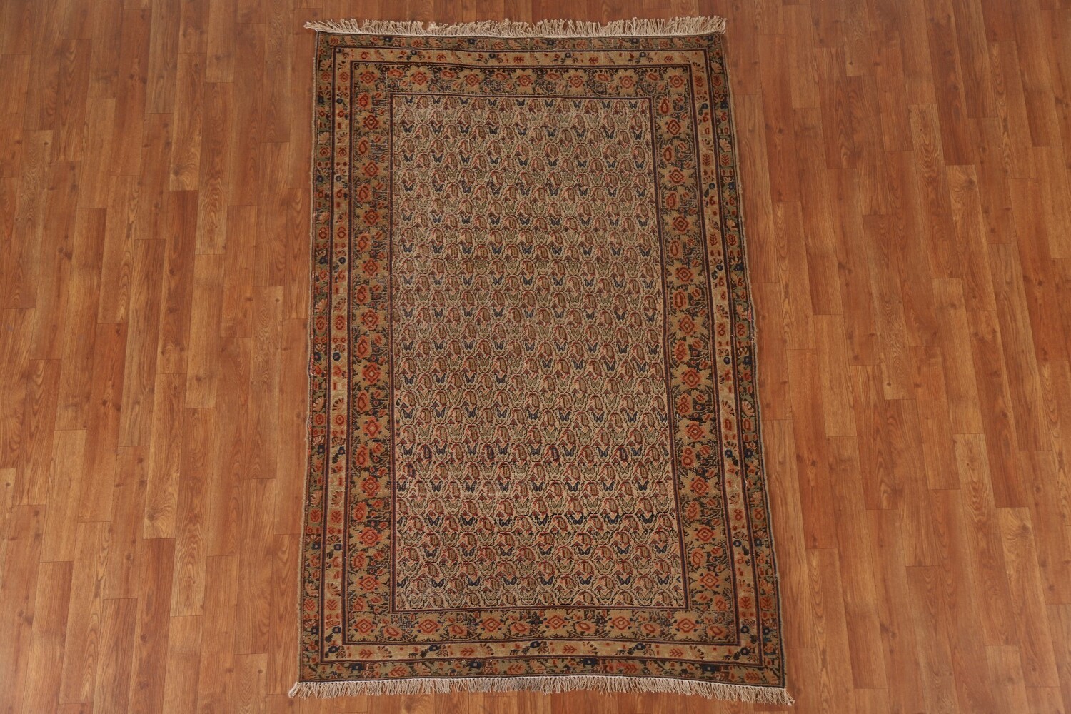 Pre-1900 Antique Vegetable Dye Afshar Persian Area Rug 4x6