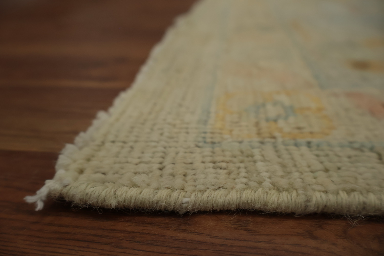 Traditional Style Oushak Area Rug 9x12 with a Harmony of Gentle Shades