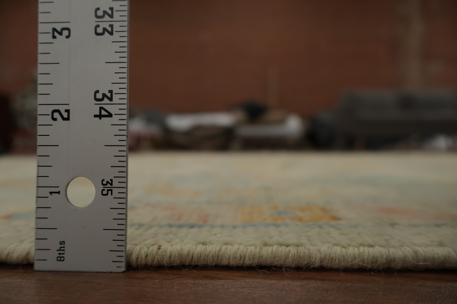 Traditional Style Oushak Area Rug 9x12 with a Harmony of Gentle Shades