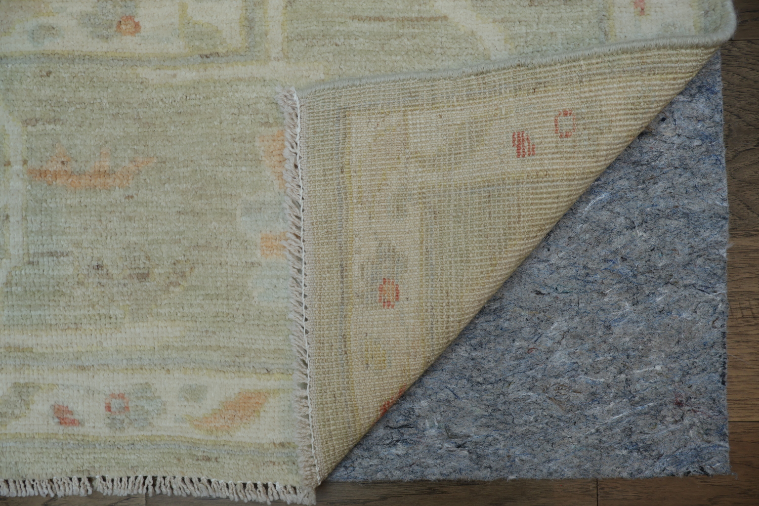 Floral Oushak Vegetable Dye Area Rug 9x12