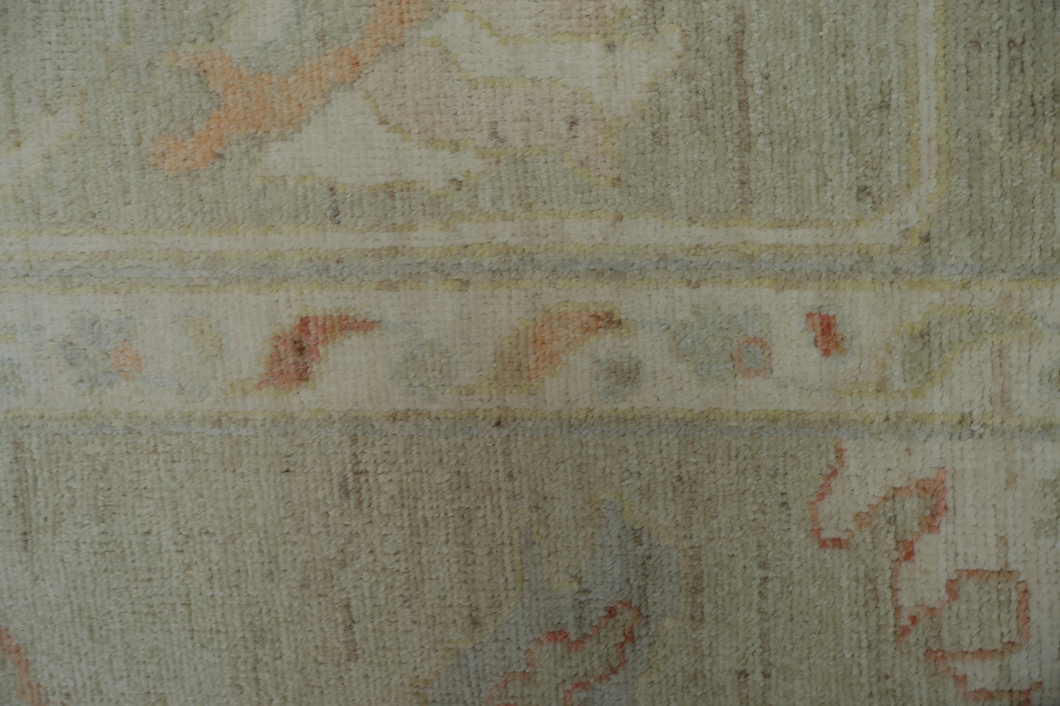 Floral Oushak Vegetable Dye Area Rug 9x12