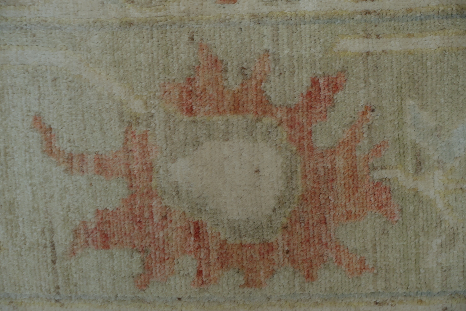 Floral Oushak Vegetable Dye Area Rug 9x12