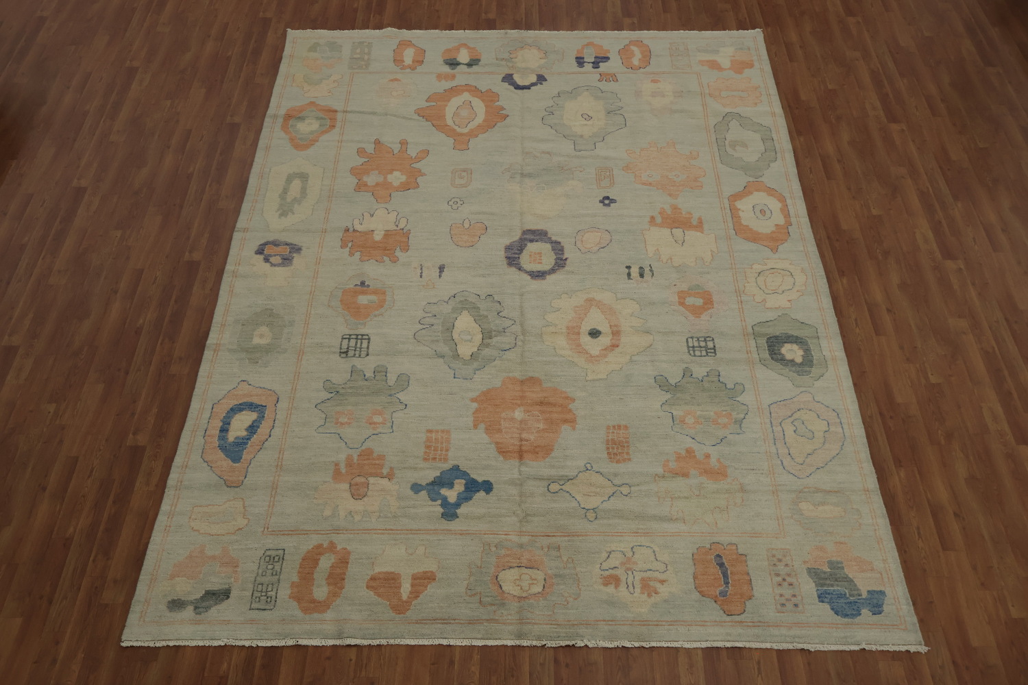 Transform Your Space with This Oushak Vegetable Dye Area Rug 9x12