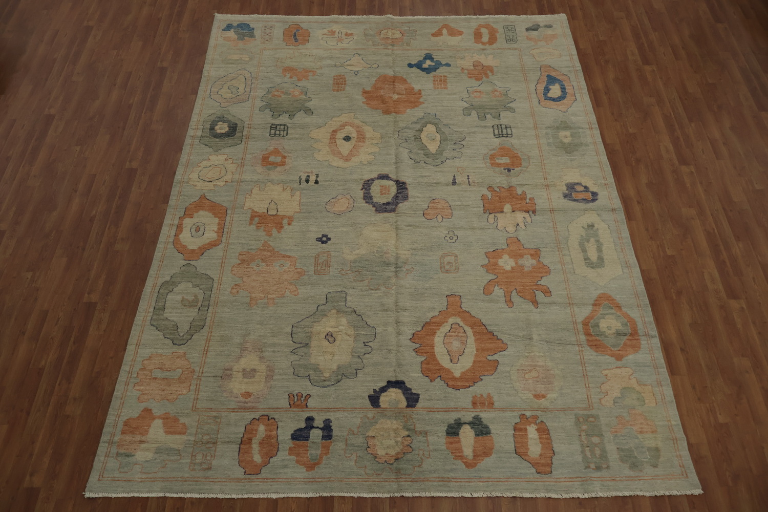 Transform Your Space with This Oushak Vegetable Dye Area Rug 9x12