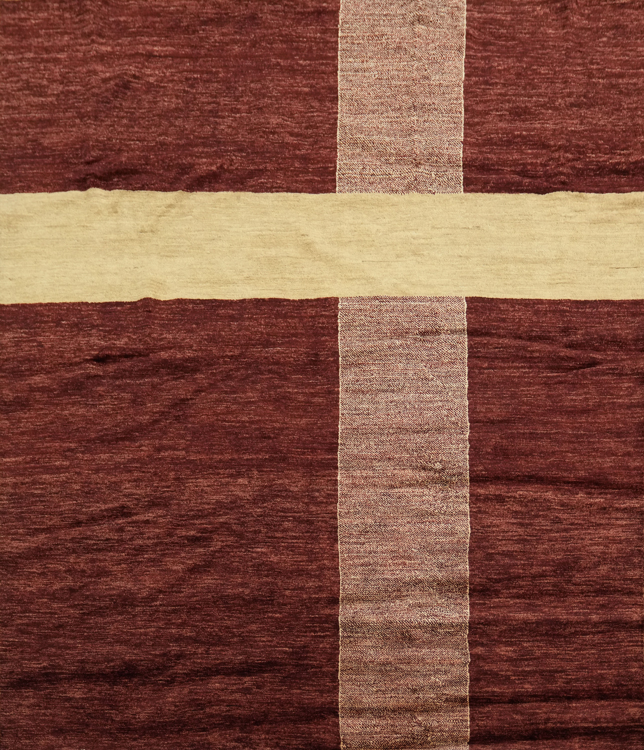 Vegetable Dye Gabbeh Modern Area Rug 7x8