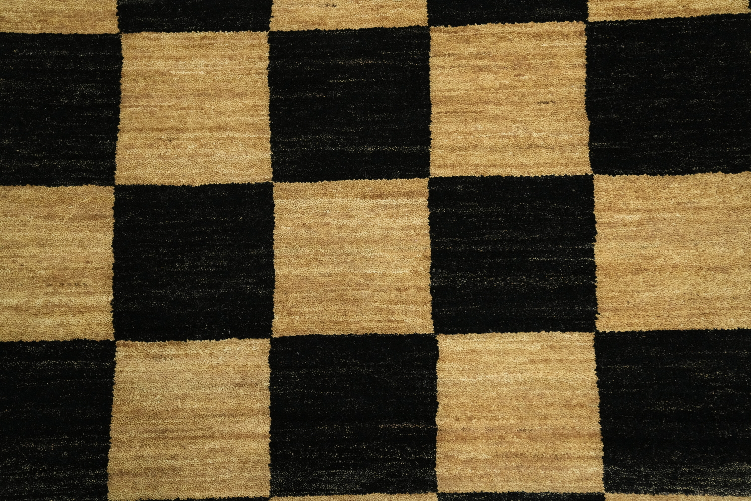 Checkered Gabbeh Modern Area Rug 6x8