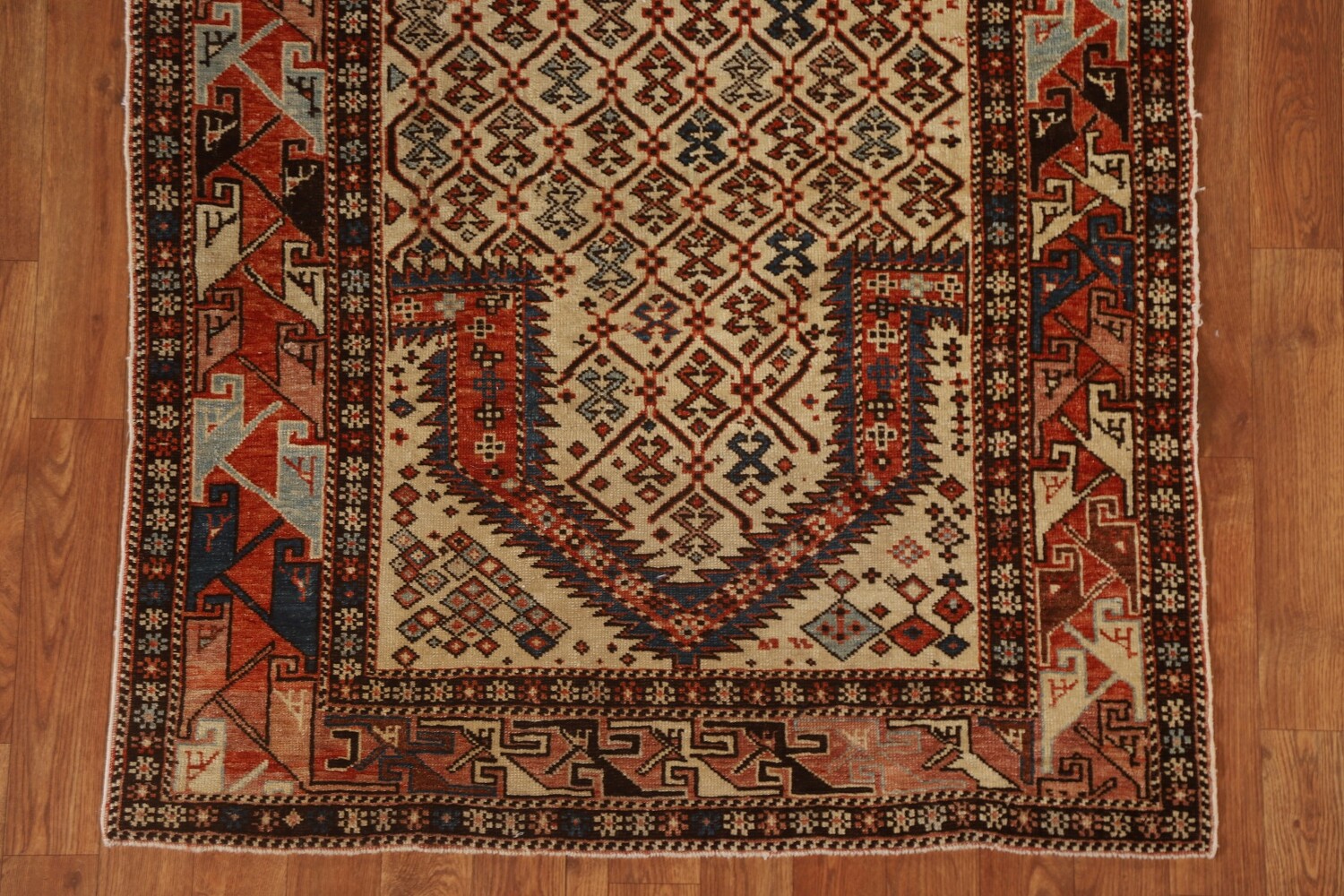 Pre-1900 Antique Vegetable Dye Shirvan Oriental Area Rug 3x6