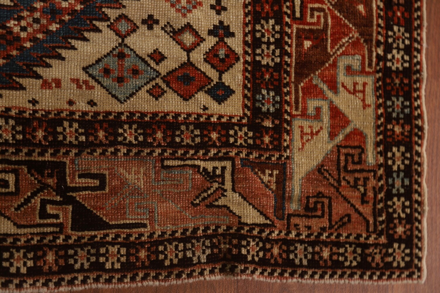 Pre-1900 Antique Vegetable Dye Shirvan Oriental Area Rug 3x6