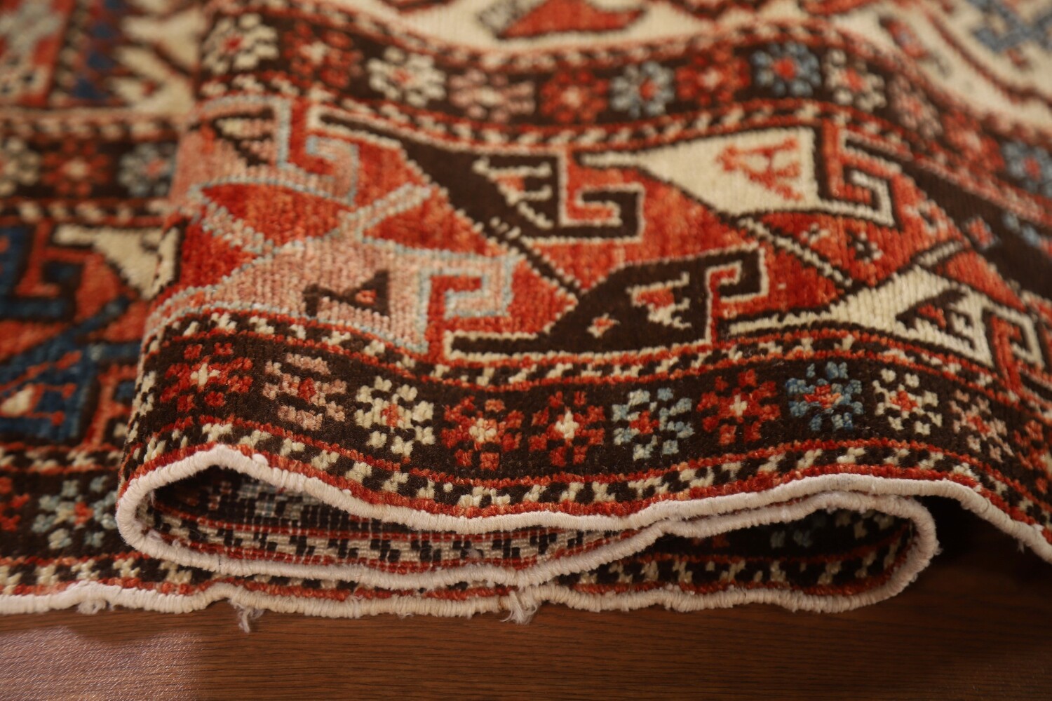Pre-1900 Antique Vegetable Dye Shirvan Oriental Area Rug 3x6
