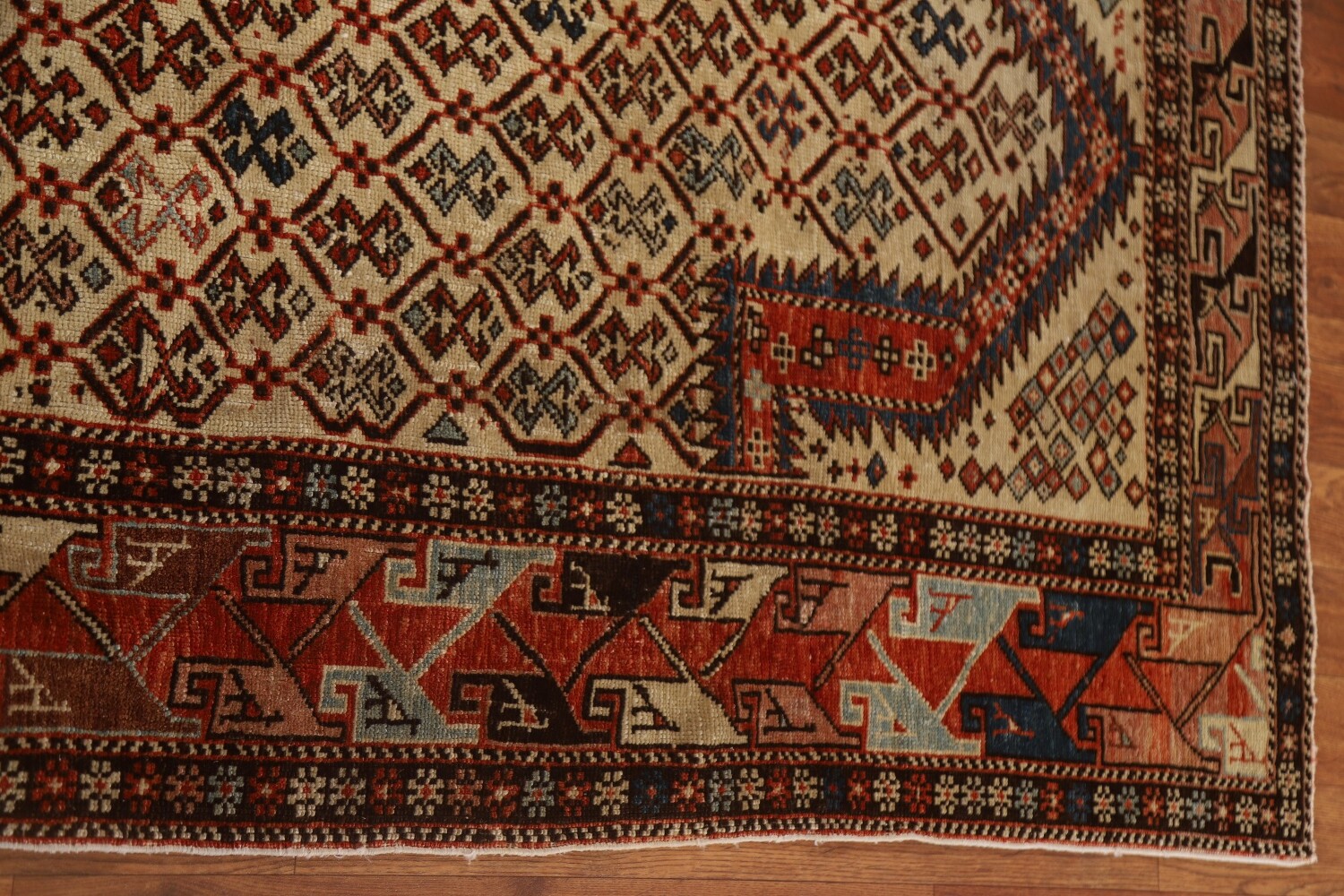 Pre-1900 Antique Vegetable Dye Shirvan Oriental Area Rug 3x6