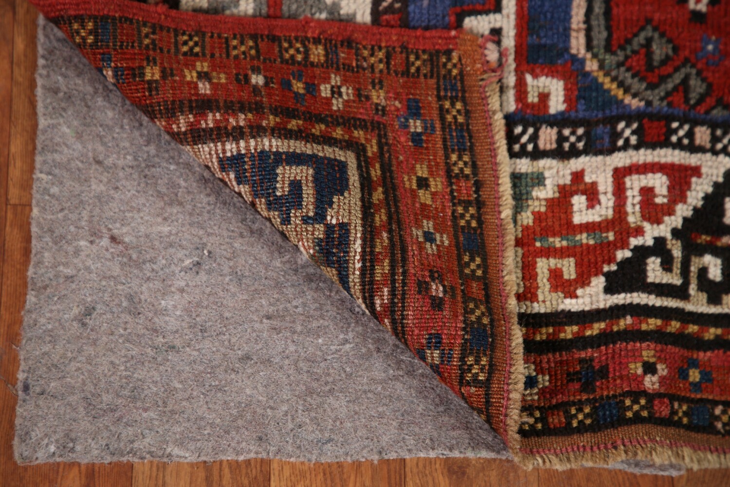 Pre-1900 Antique Vegetable Dye Kazak Oriental Area Rug 4x7