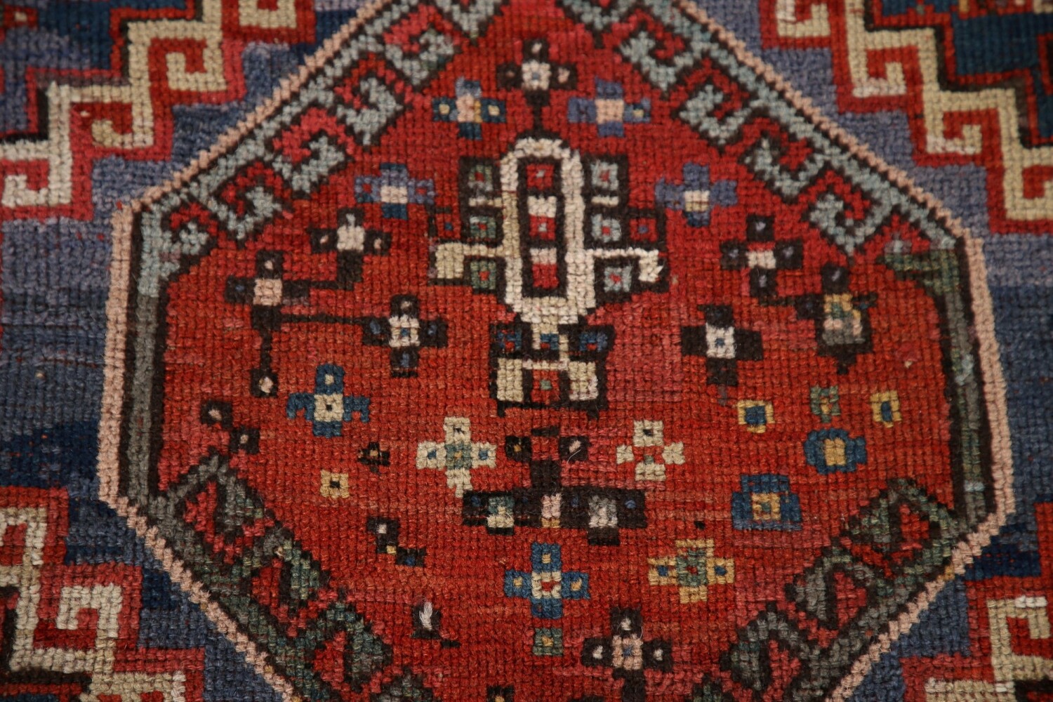 Pre-1900 Antique Vegetable Dye Kazak Oriental Area Rug 4x7