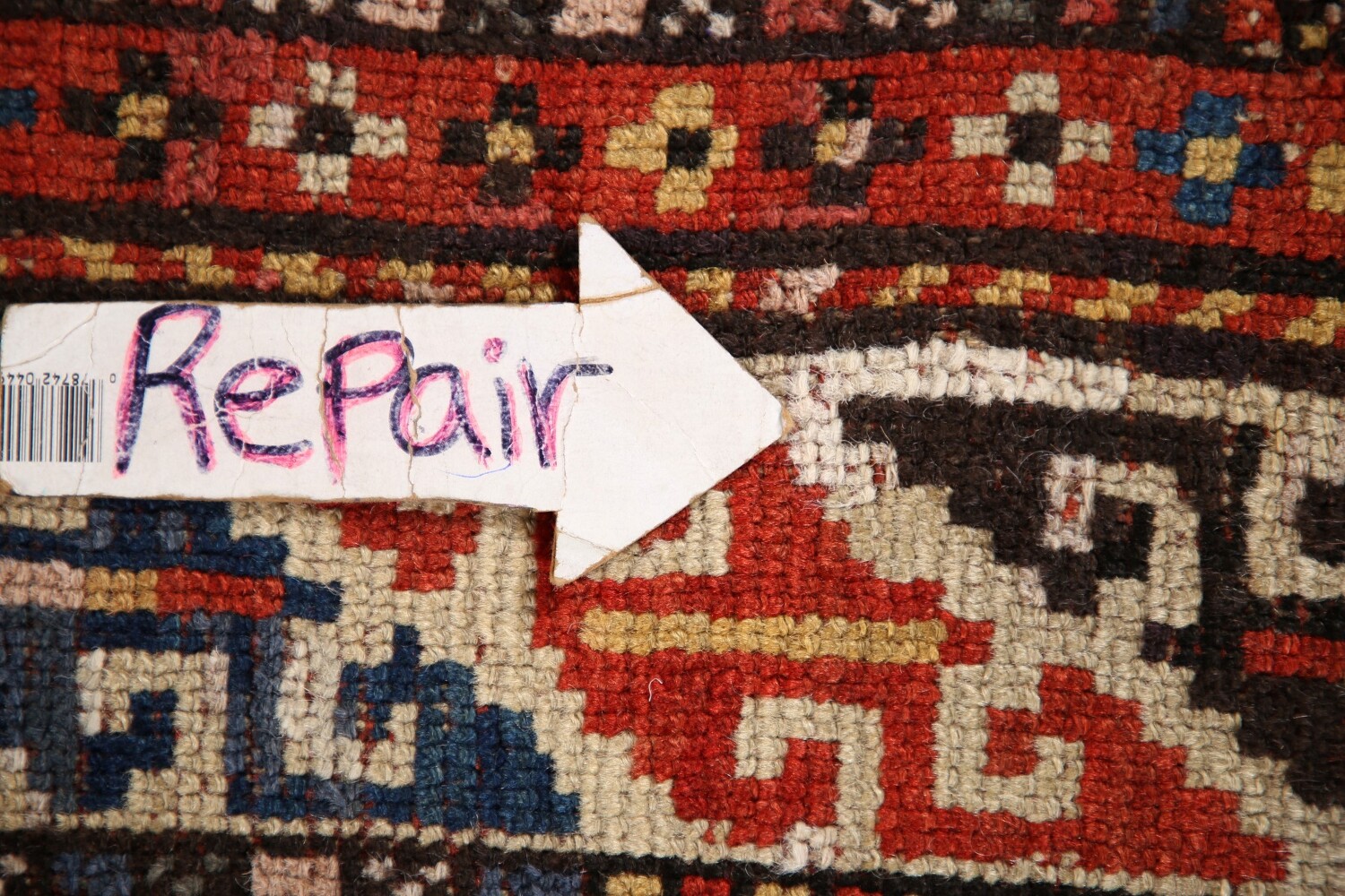 Pre-1900 Antique Vegetable Dye Kazak Oriental Area Rug 4x7