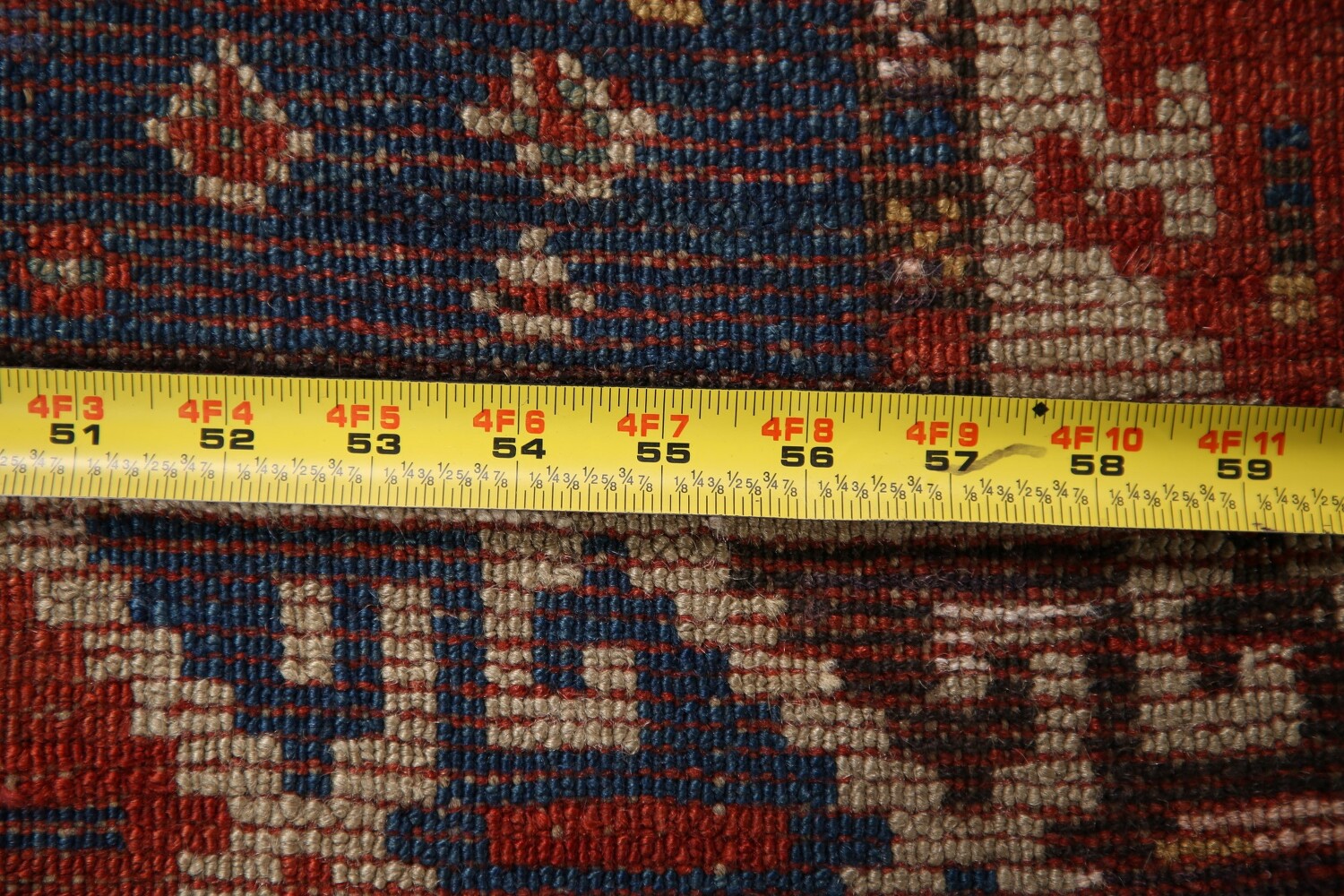 Pre-1900 Antique Vegetable Dye Kazak Oriental Area Rug 4x7