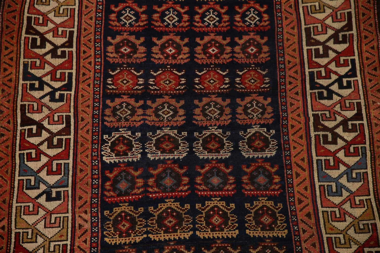 Pre-1900 Antique Vegetable Dye Kazak Oriental Area Rug 4x6