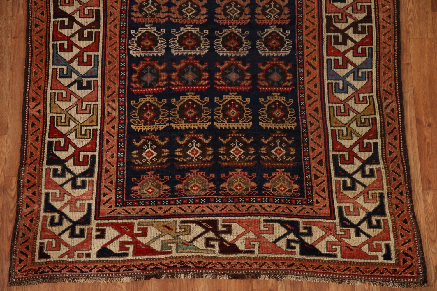 Pre-1900 Antique Vegetable Dye Kazak Oriental Area Rug 4x6