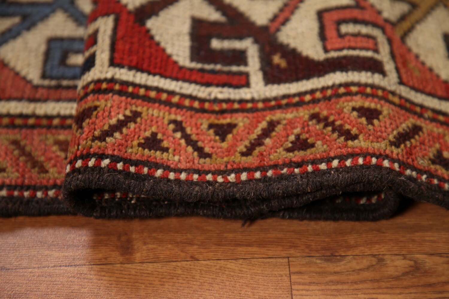 Pre-1900 Antique Vegetable Dye Kazak Oriental Area Rug 4x6