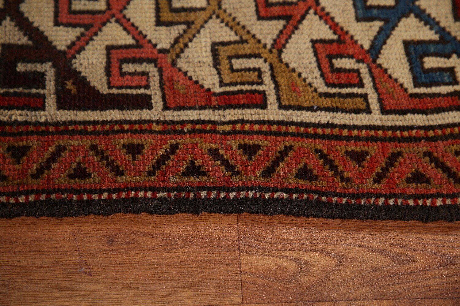Pre-1900 Antique Vegetable Dye Kazak Oriental Area Rug 4x6