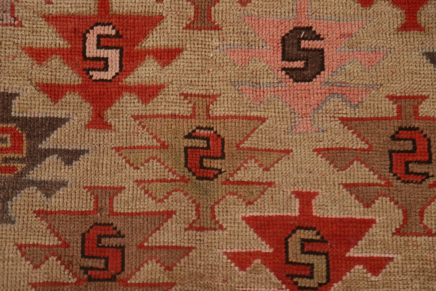 Pre-1900 Antique Vegetable Dye Kazak Oriental Area Rug 4x5