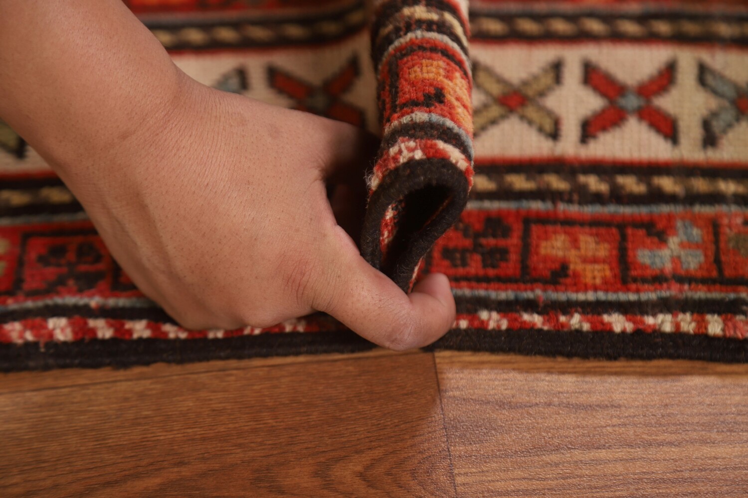 Pre-1900 Antique Vegetable Dye Kazak Oriental Area Rug 4x5