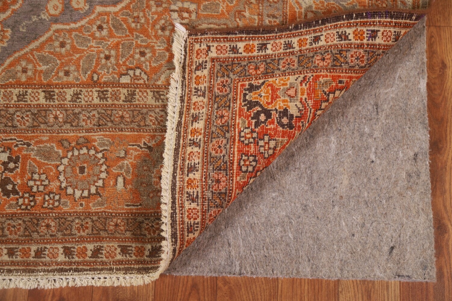 Pre-1900 Antique Vegetable Dye Tabriz Haj Jalili Persian Rug 4x6