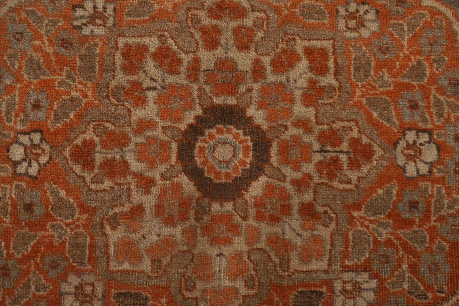Pre-1900 Antique Vegetable Dye Tabriz Haj Jalili Persian Rug 4x6