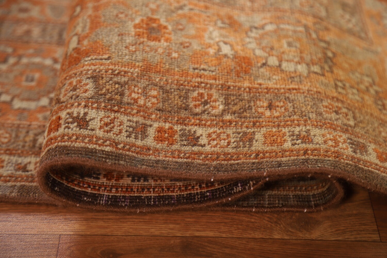 Pre-1900 Antique Vegetable Dye Tabriz Haj Jalili Persian Rug 4x6