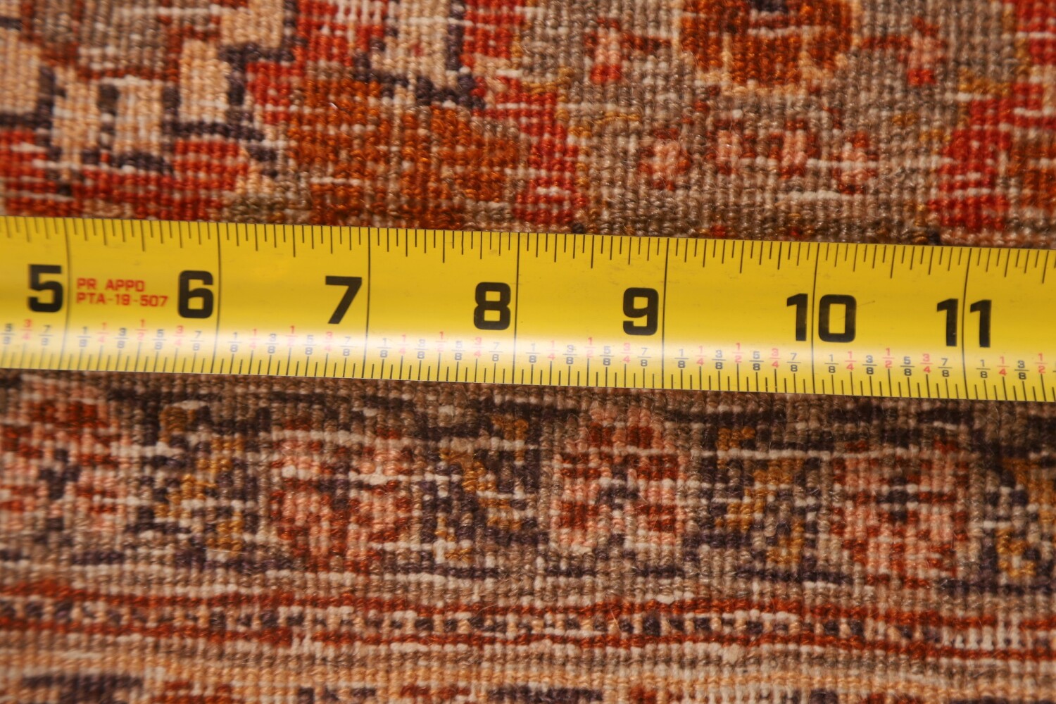 Pre-1900 Antique Vegetable Dye Tabriz Haj Jalili Persian Rug 4x6