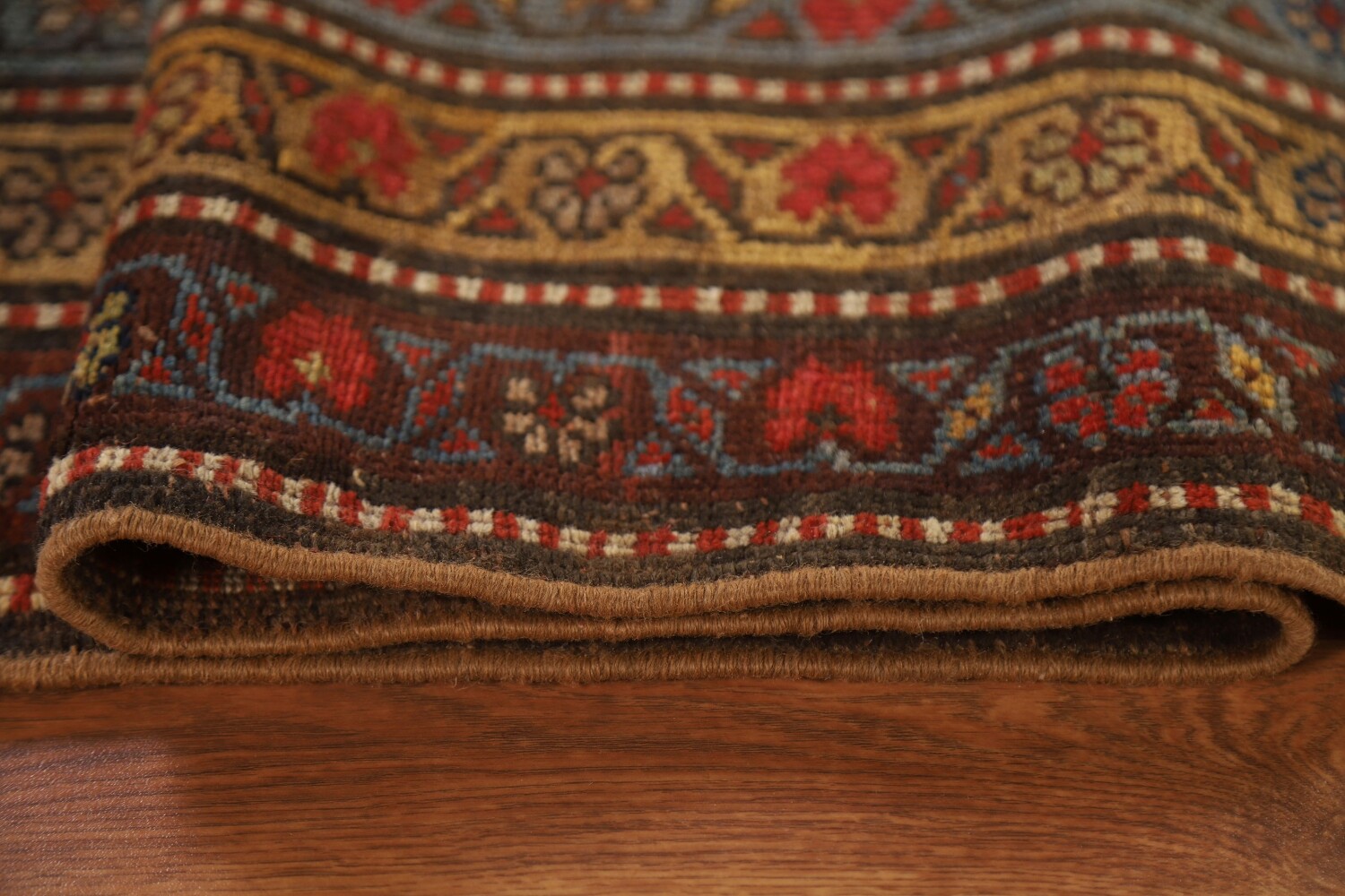 Pre-1900 Antique Vegetable Dye Heriz Bakhshayesh Persian Rug 4x10