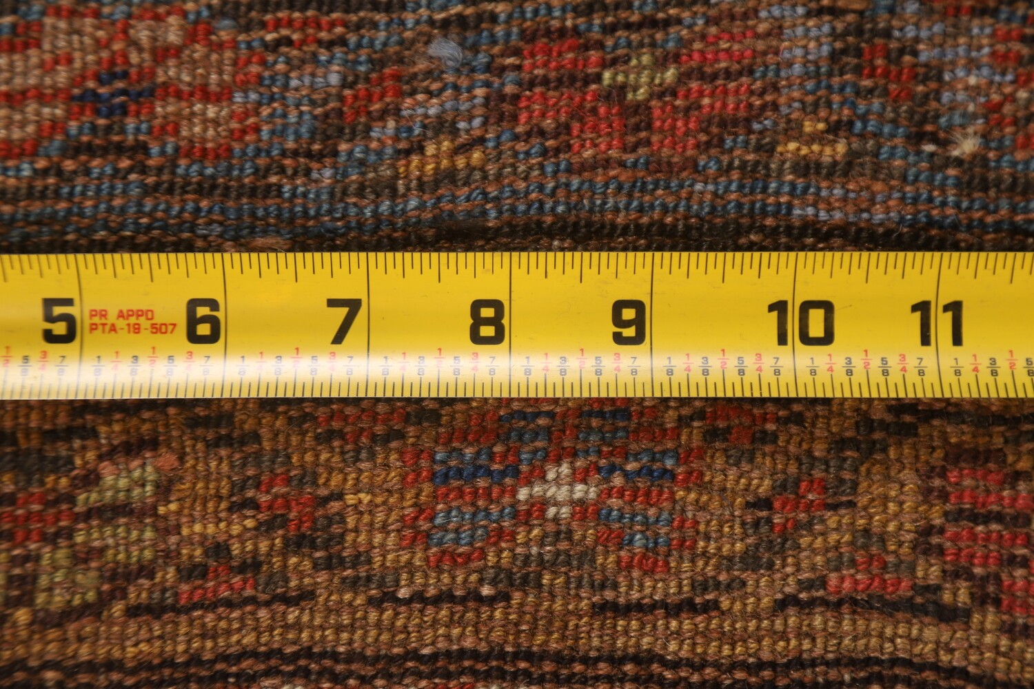 Pre-1900 Antique Vegetable Dye Heriz Bakhshayesh Persian Rug 4x10
