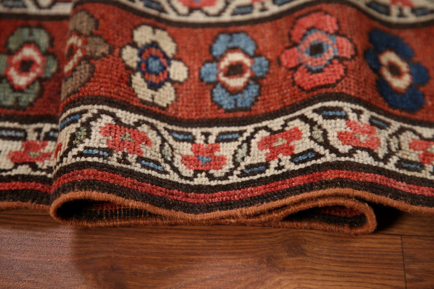 Pre-1900 Antique Kazak Oriental Runner Rug 4x9