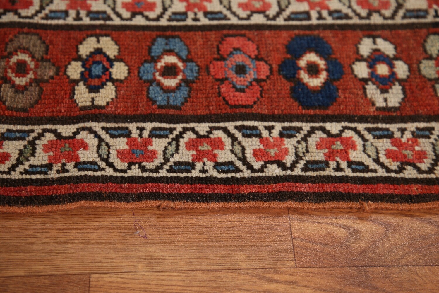 Pre-1900 Antique Kazak Oriental Runner Rug 4x9