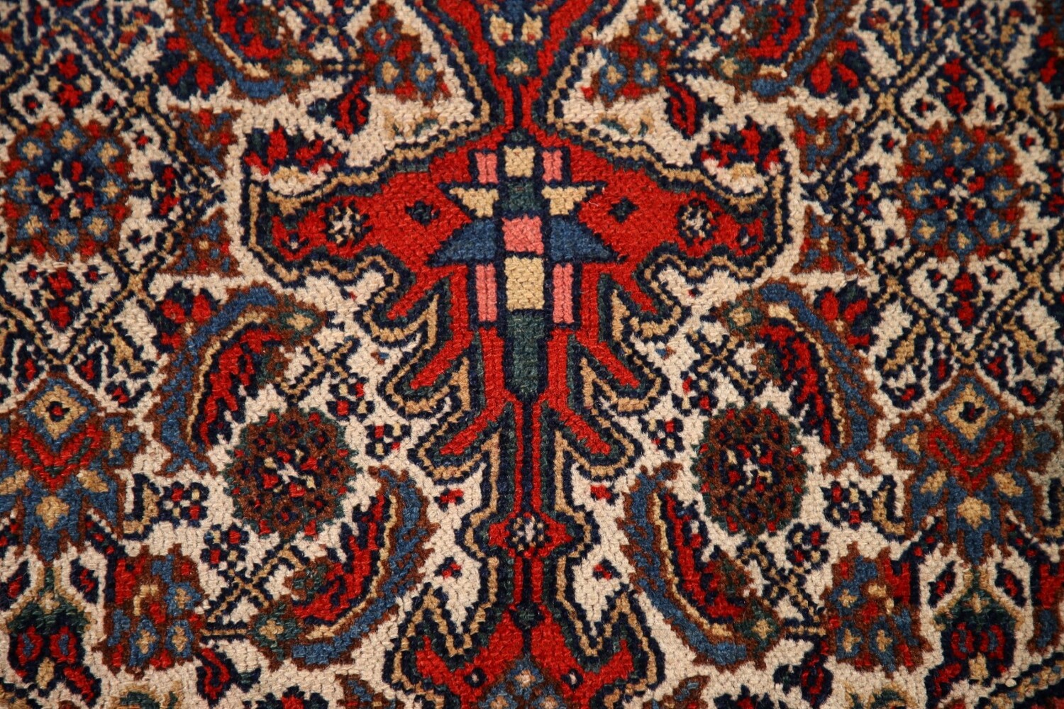 100% Vegetable Dye Antique Bibikabad Persian Area Rug 5x7