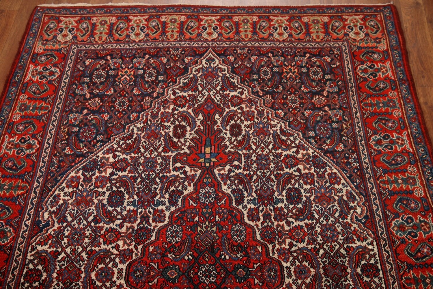 100% Vegetable Dye Antique Bibikabad Persian Area Rug 5x7
