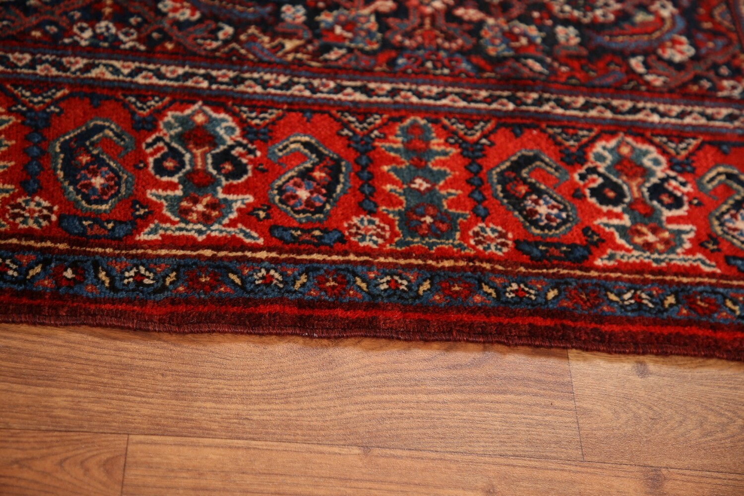 100% Vegetable Dye Antique Bibikabad Persian Area Rug 5x7