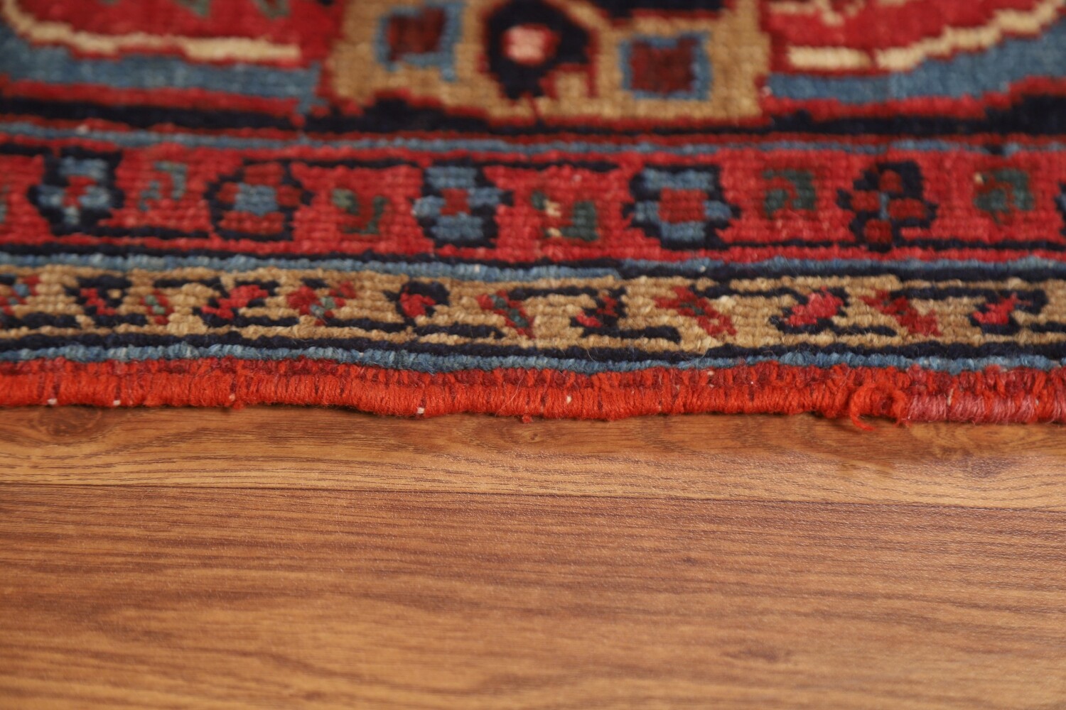 Pre-1900 Antique Vegetable Dye Heriz Serapi Persian Rug 11x13