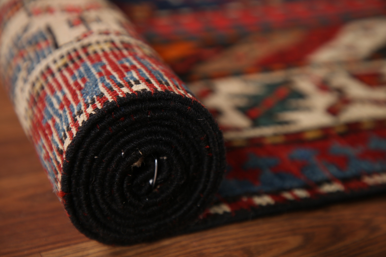 Pre-1900 Antique Vegetable Dye Kazak Oriental Rug 4x15