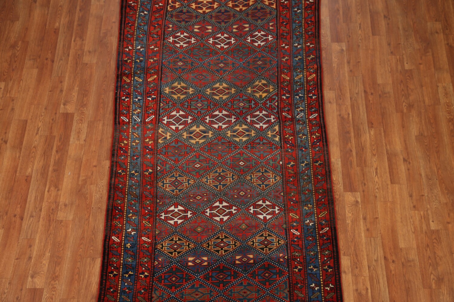 Pre-1900 Antique Vegetable Dye Kazak Oriental Rug 4x8