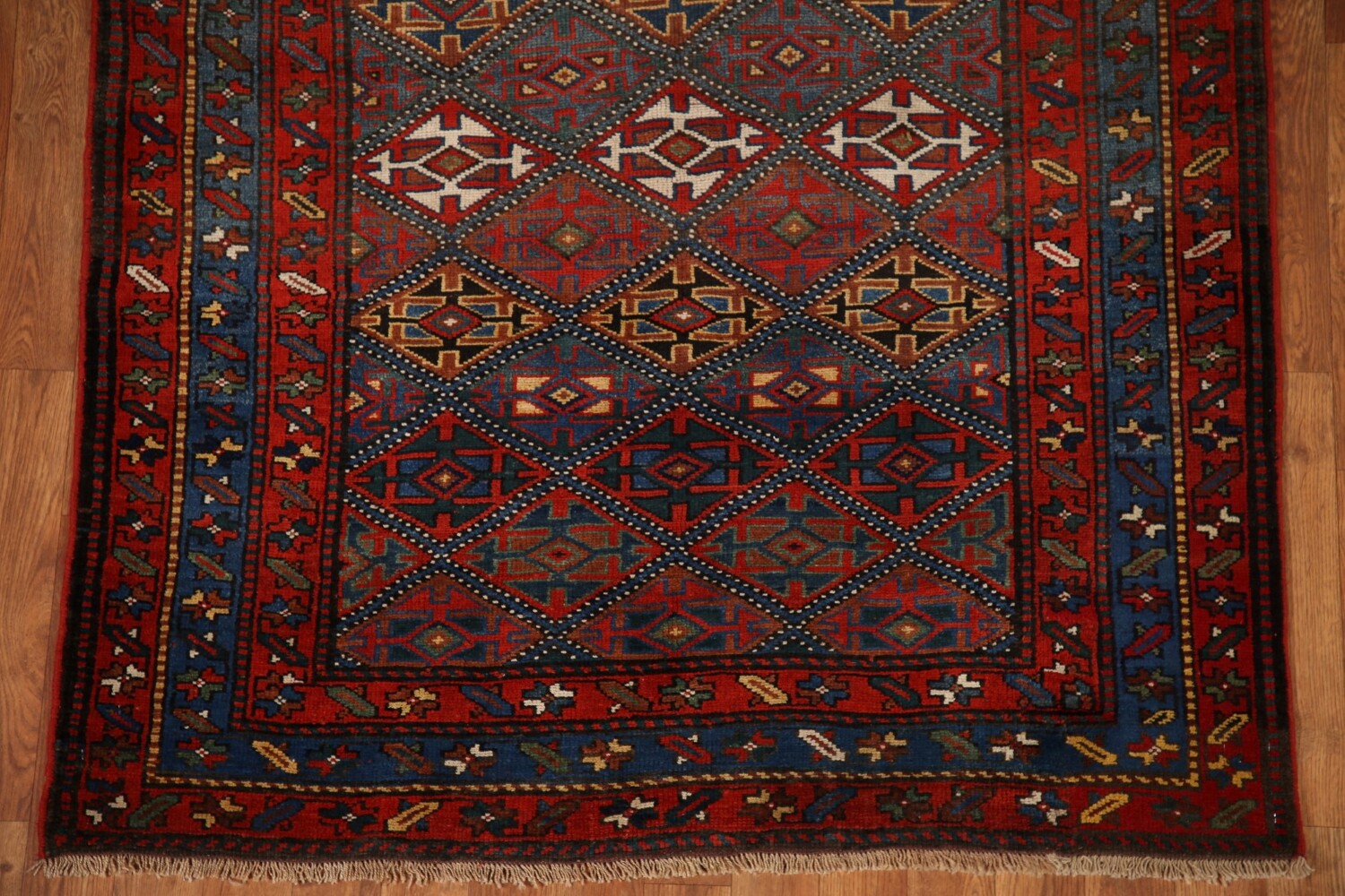 Pre-1900 Antique Vegetable Dye Kazak Oriental Rug 4x8