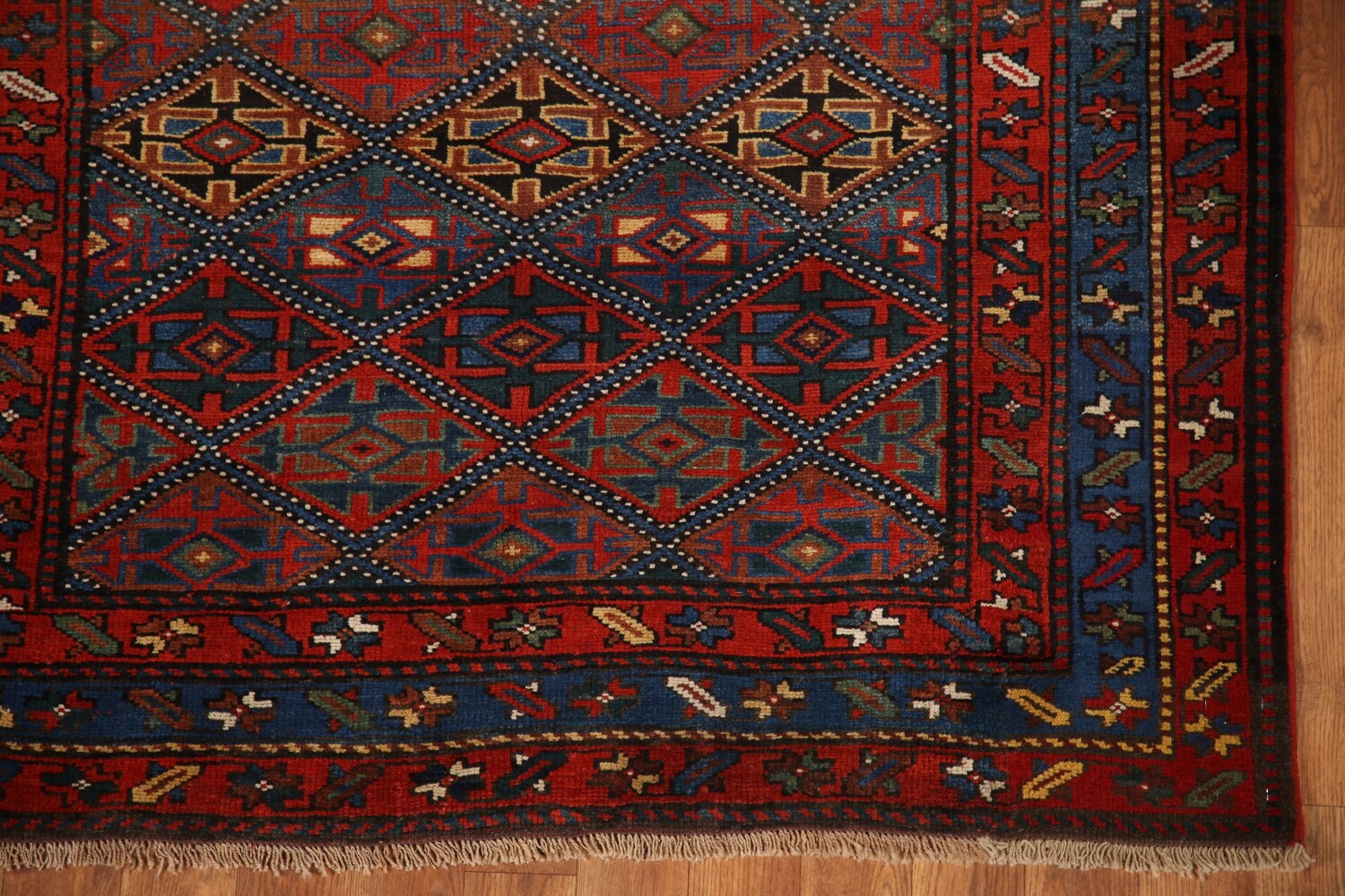 Pre-1900 Antique Vegetable Dye Kazak Oriental Rug 4x8